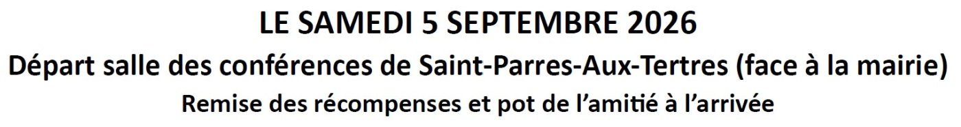 SAMEDI 05.09.2026 8 EME ECHAPPEE DU TERTRES - DETAILS CLIQUEZ ICI -